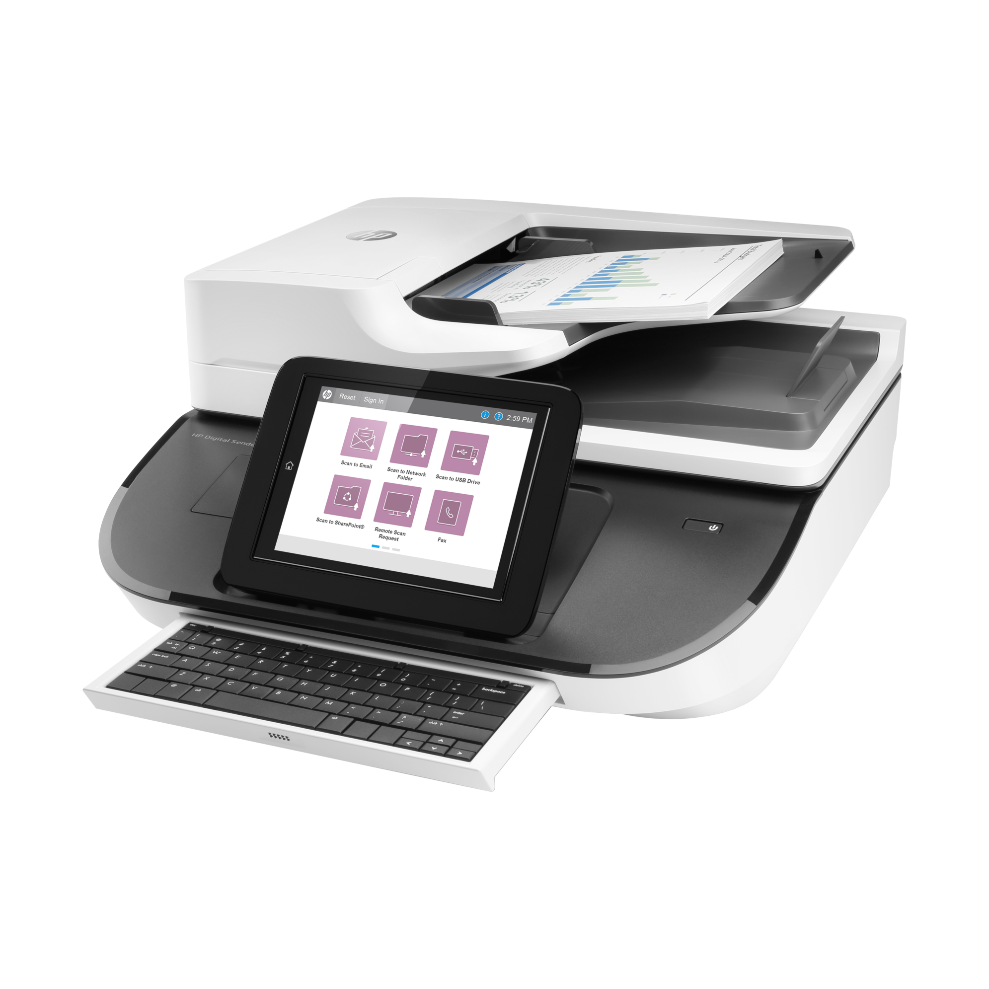 Сканер HP Digital Sender Flow 8500 FN2 White