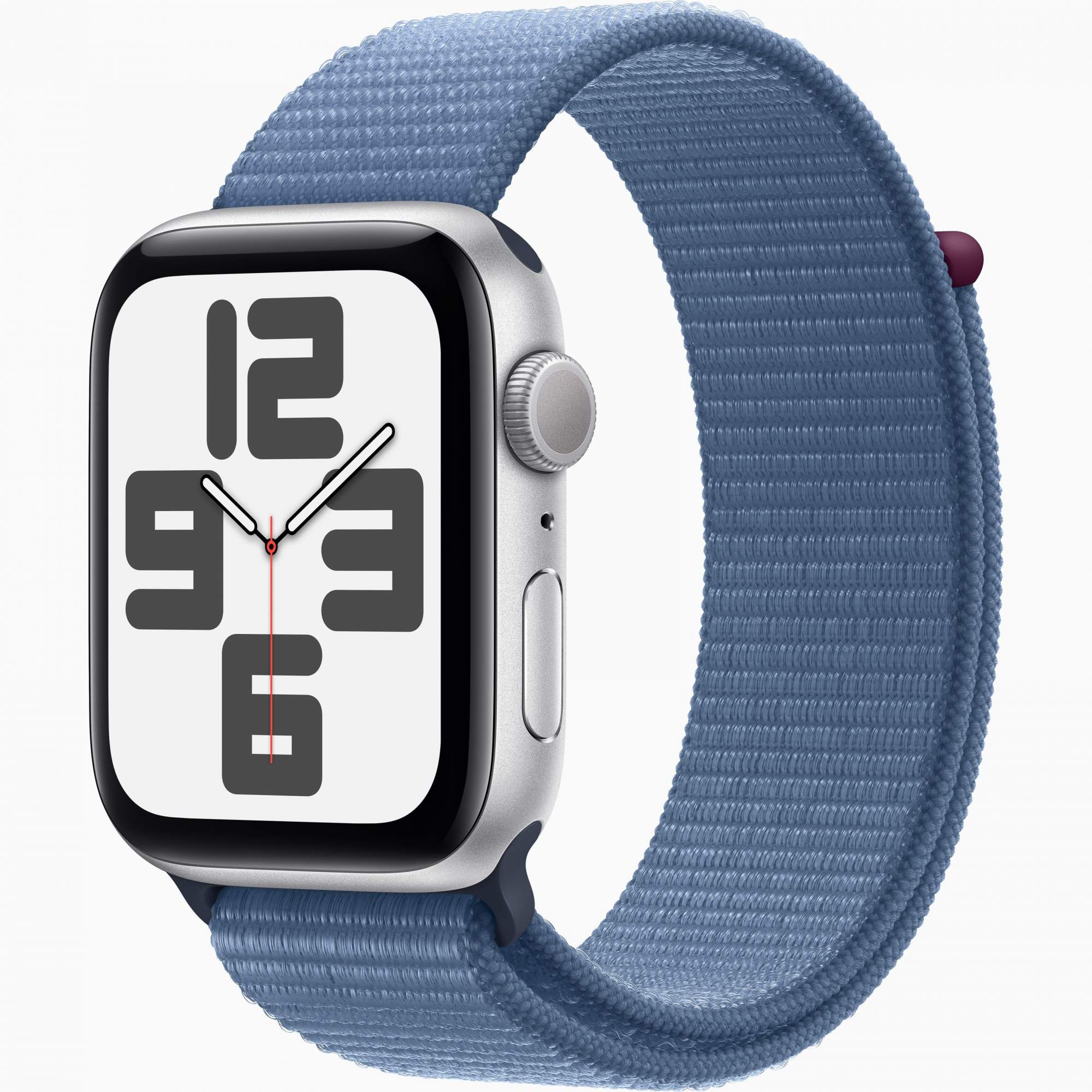 Смарт-часы Apple Watch SE2 44 mm Silver Aluminium Case, Winter Blue Sport Loop - купить в Мегамаркет Москва, цена на Мегамаркет