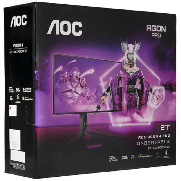 AOC Agon PRO AG274QG 27 Tournament Gaming Monitor， QHD 2K 240Hz