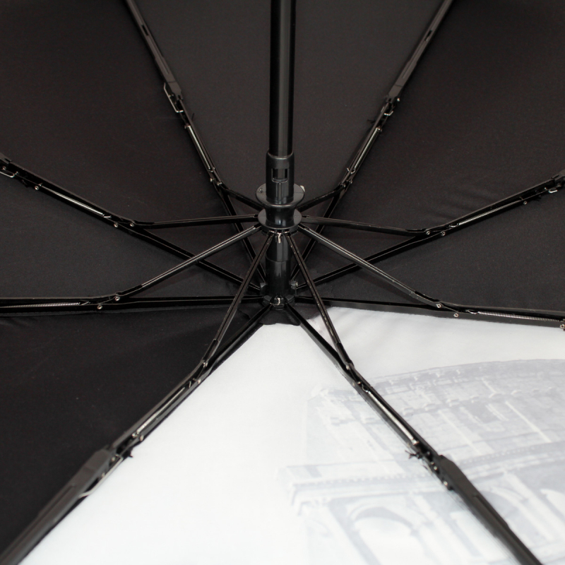 Зонт складной женский автоматический Flioraj 20102 FJ черный