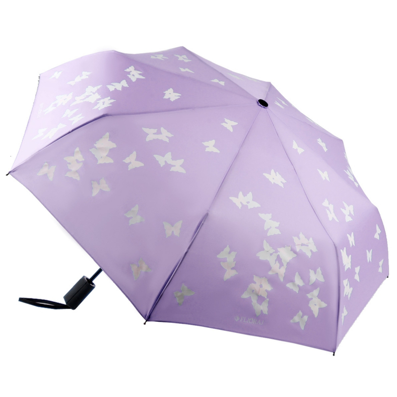 Зонт складной женский автоматический Flioraj 210714 FJ фиолетовый