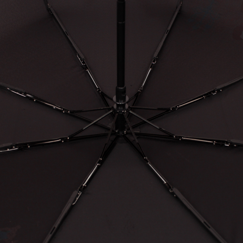Зонт складной женский автоматический Flioraj 210803 FJ черный