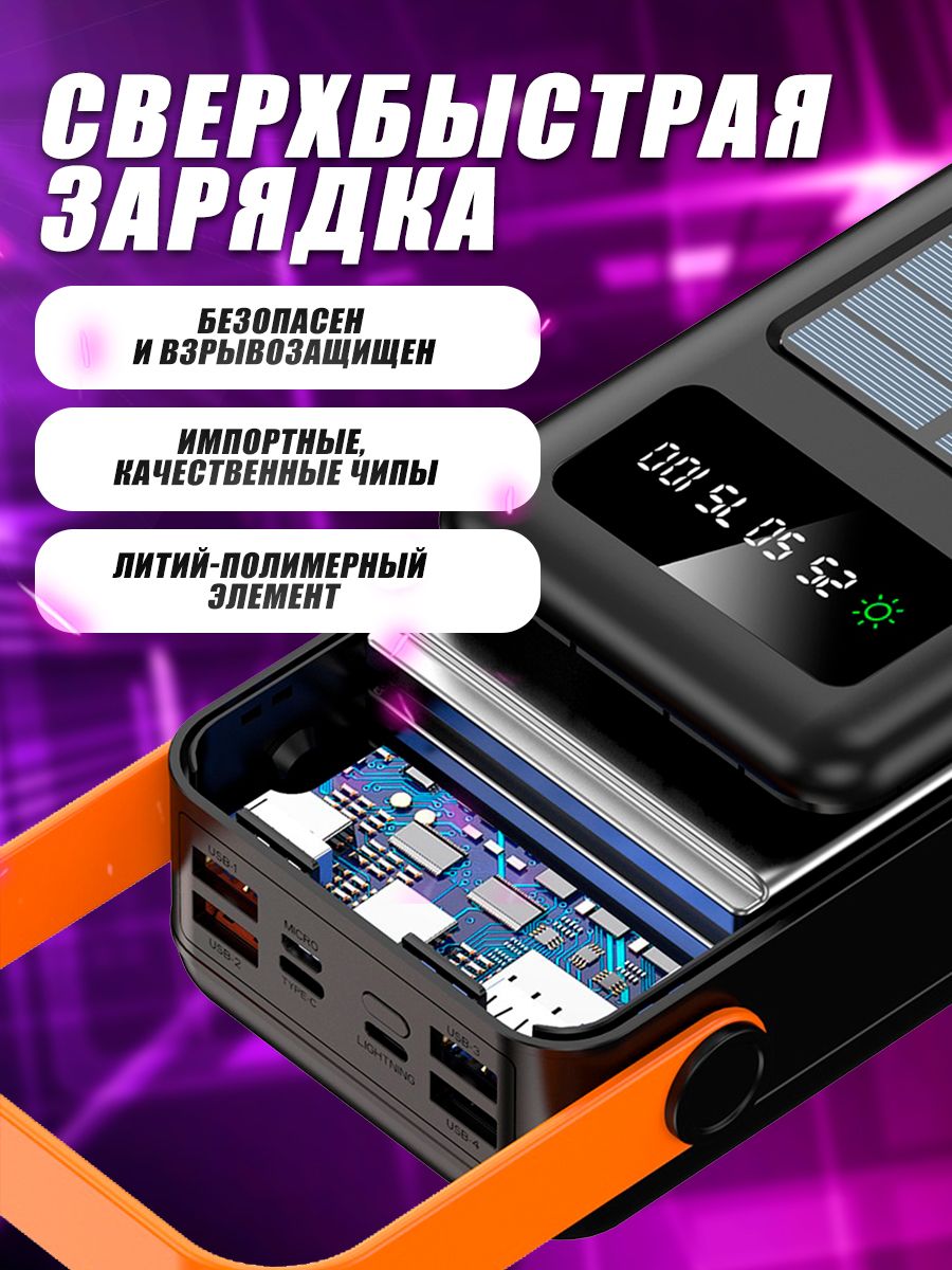 Внешний аккумулятор PROgadget BFG0092 60000 мА/ч для мобильных устройств,  черный - купить в Москве, цены в интернет-магазинах Мегамаркет