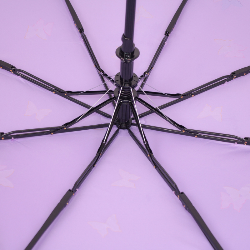Зонт складной женский полуавтоматический Flioraj 100714 FJ фиолетовый