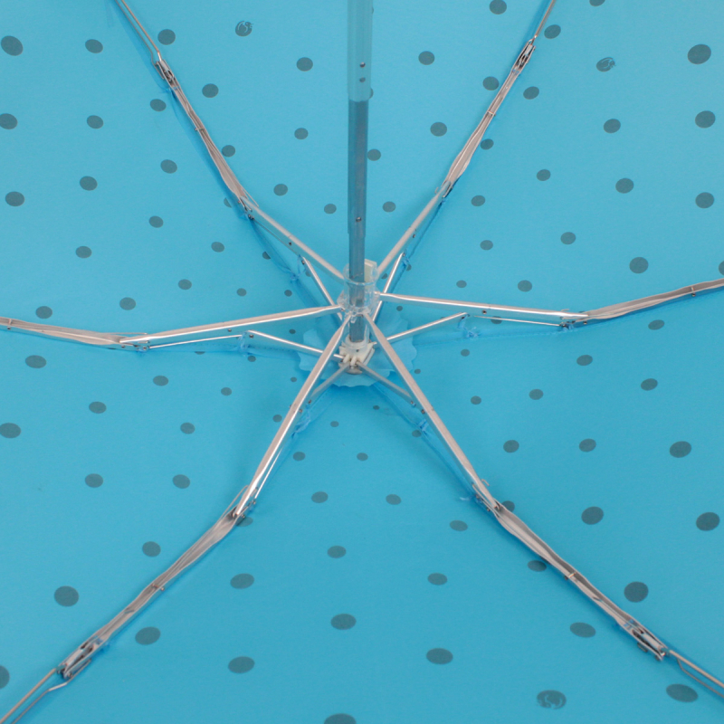Зонт складной женский механический Flioraj 170408 FJ голубой