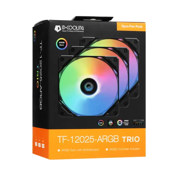 Tf 12025 argb. ID-Cooling TF-12025-ARGB. ID-Cooling TF-12025-ARGB-Trio. ID-Cooling TF Series [TF-12025. ID-Cooling TF-12025-ARGB-Trio (3 in 1).