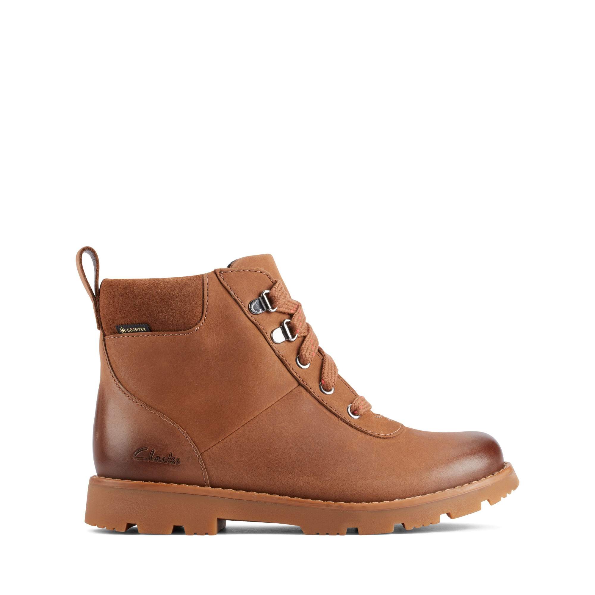 Купить ботинки Clarks Heath Go GTX K 26162679 цв. коричневый р. 31, цены наМегамаркет