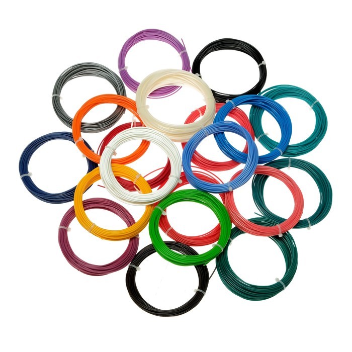 Пластик LuazON ABS20 для 3Dручки, 20 цветов по 10 метров купить в