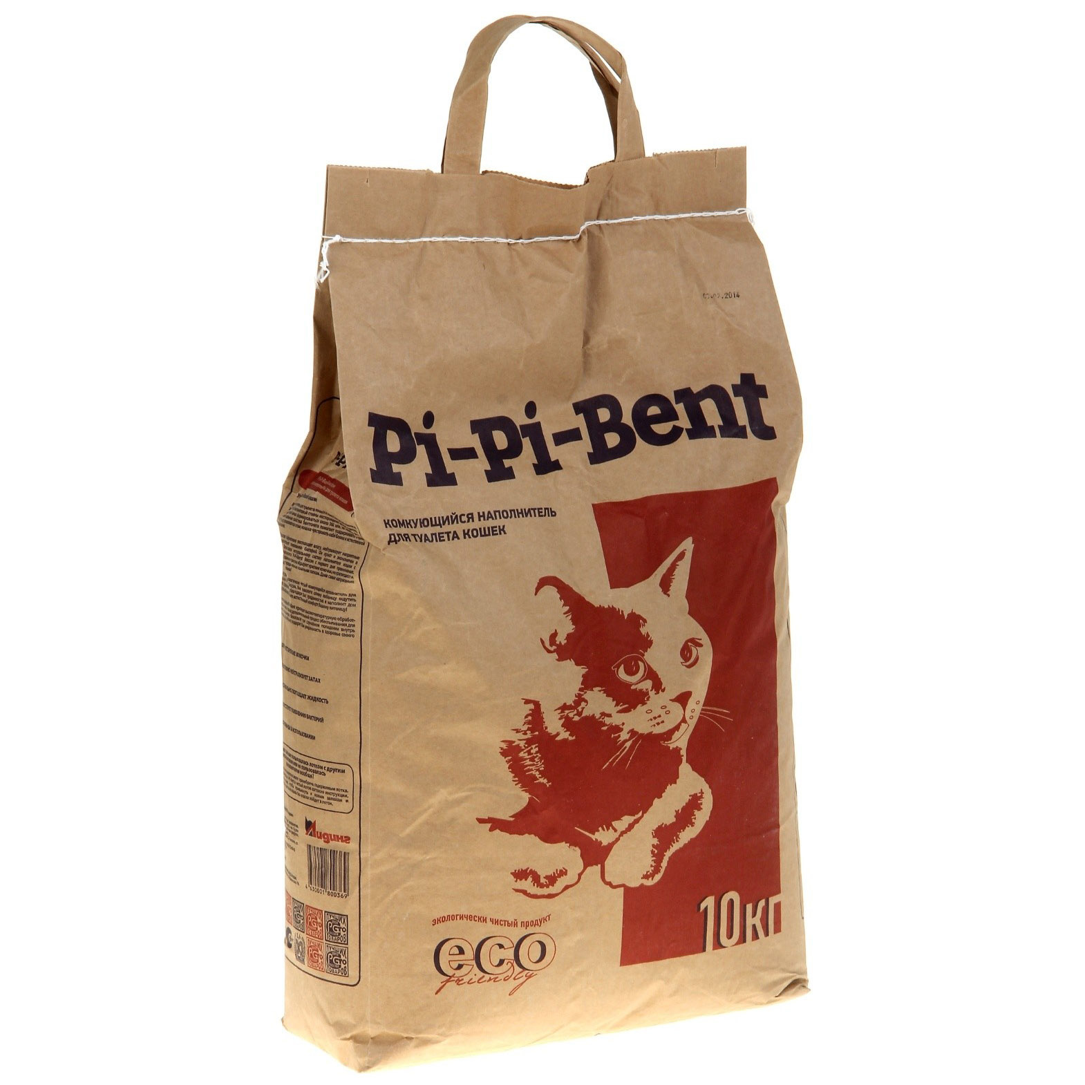 Комкующийся наполнитель для кошек Pi-Pi Bent Classic бентонитовый, 10 кг, 24 л