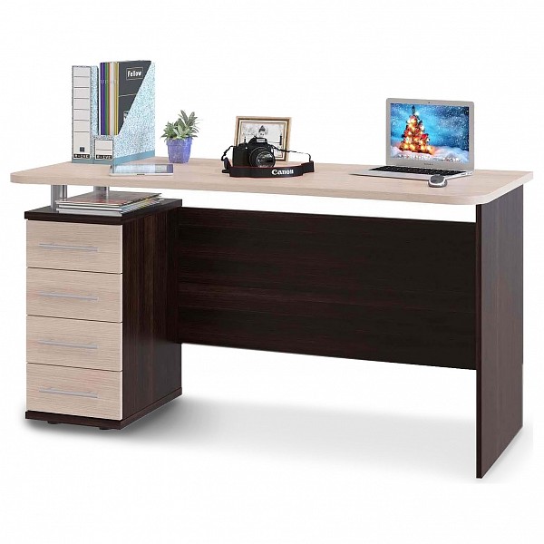 Письменный стол Сокол КСТ-105, дуб беленый