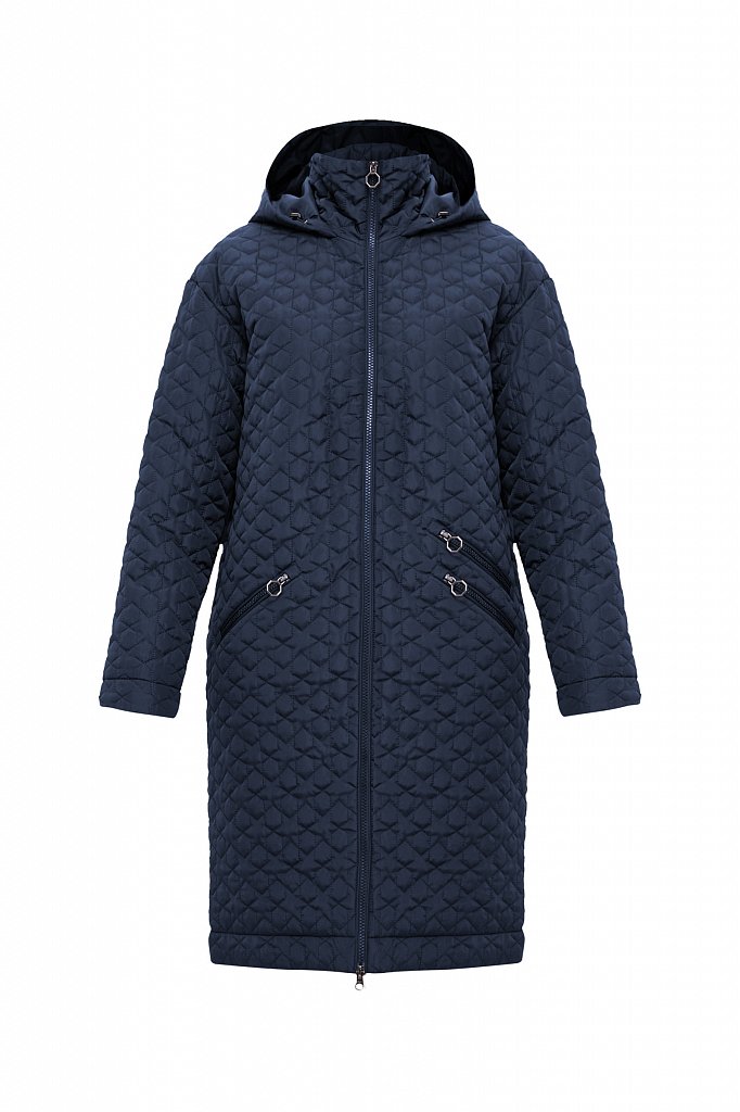 Пальто женское Finn Flare B21-32004 синее 2XL