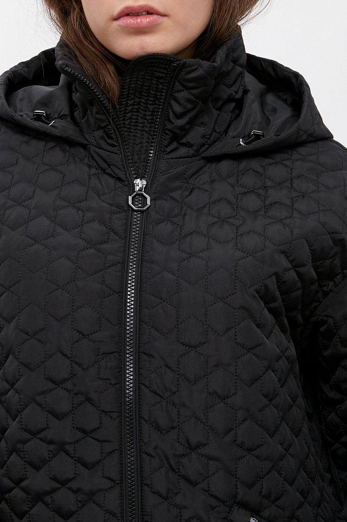 Пальто женское Finn Flare B21-32004 черное S