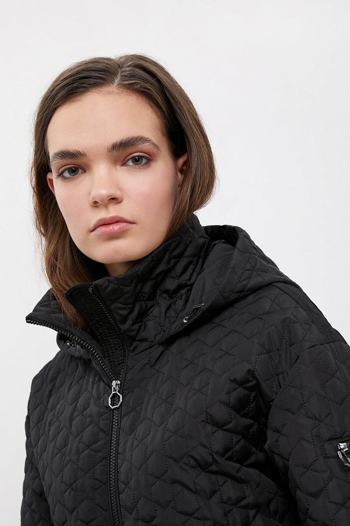 Пальто женское Finn Flare B21-32004 черное XL