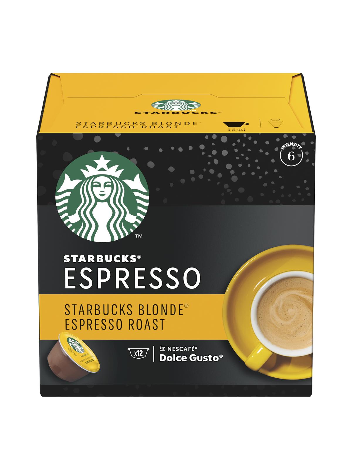 Кофе в капсулах Starbucks Blonde Espresso Roast для Nescafe Dolce Gusto 12 шт