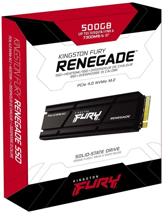 SSD накопитель Kingston FURY Renegade M.2 2280 500 ГБ (SFYRSK/500G) - купить в М.видео, цена на Мегамаркет