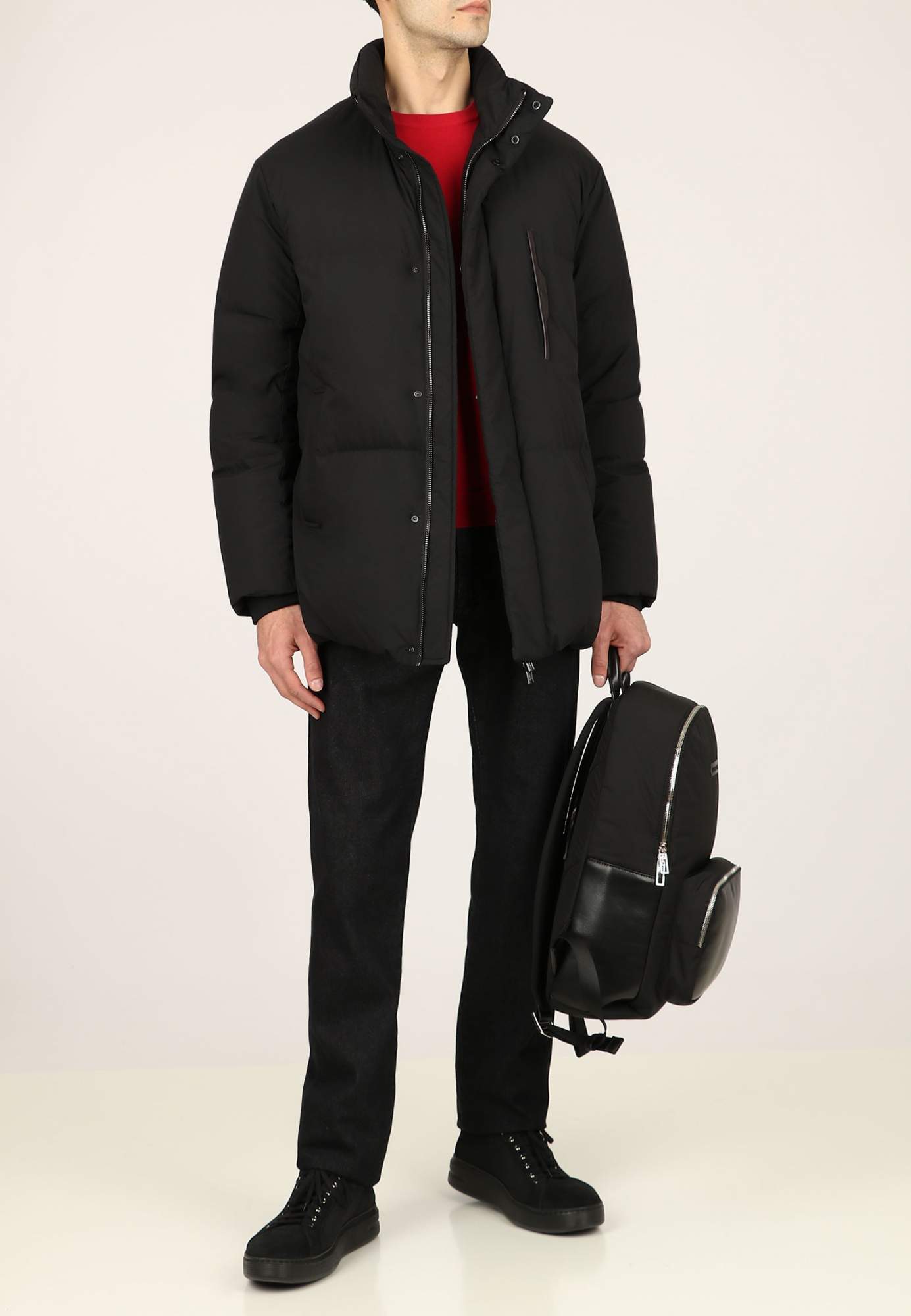 Куртка мужская Emporio Armani 123161 черная 58 RU