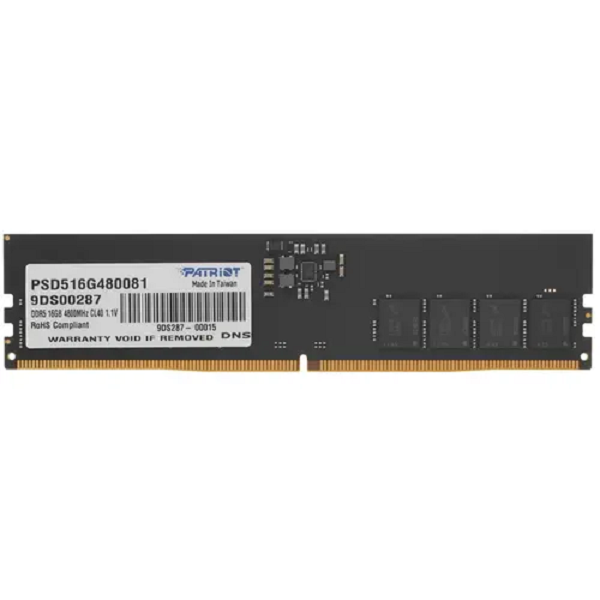Оперативная память Patriot Signature 16Gb DDR5 5200MHz (PSD516G520081) - купить в Ситилинк, цена на Мегамаркет