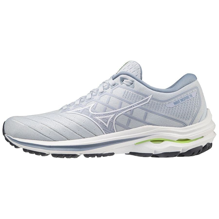 Кроссовки женские Mizuno Wave Inspire 18 голубые 41 RU - купить в Москве,  цены на Мегамаркет