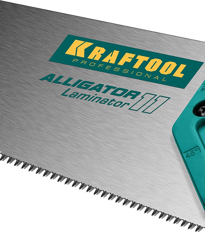 Ножовка по ламинату "Alligator LAMINATOR 11", 500 мм, 11 TPI 3D зуб, KRAFTOOL - купить в Домовёнок(Sale), цена на Мегамаркет