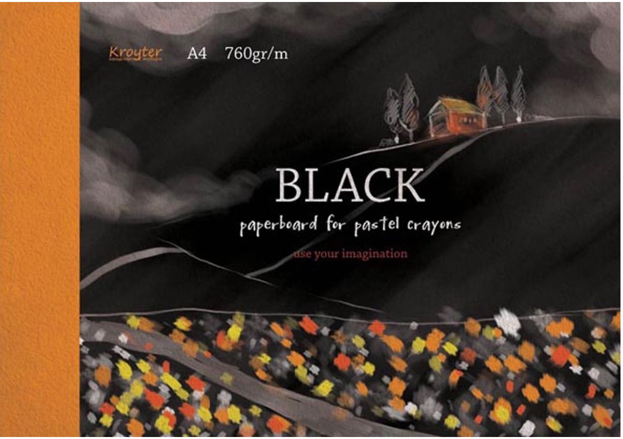 Альбом для рисования пастелью Black, А4, 10 листов