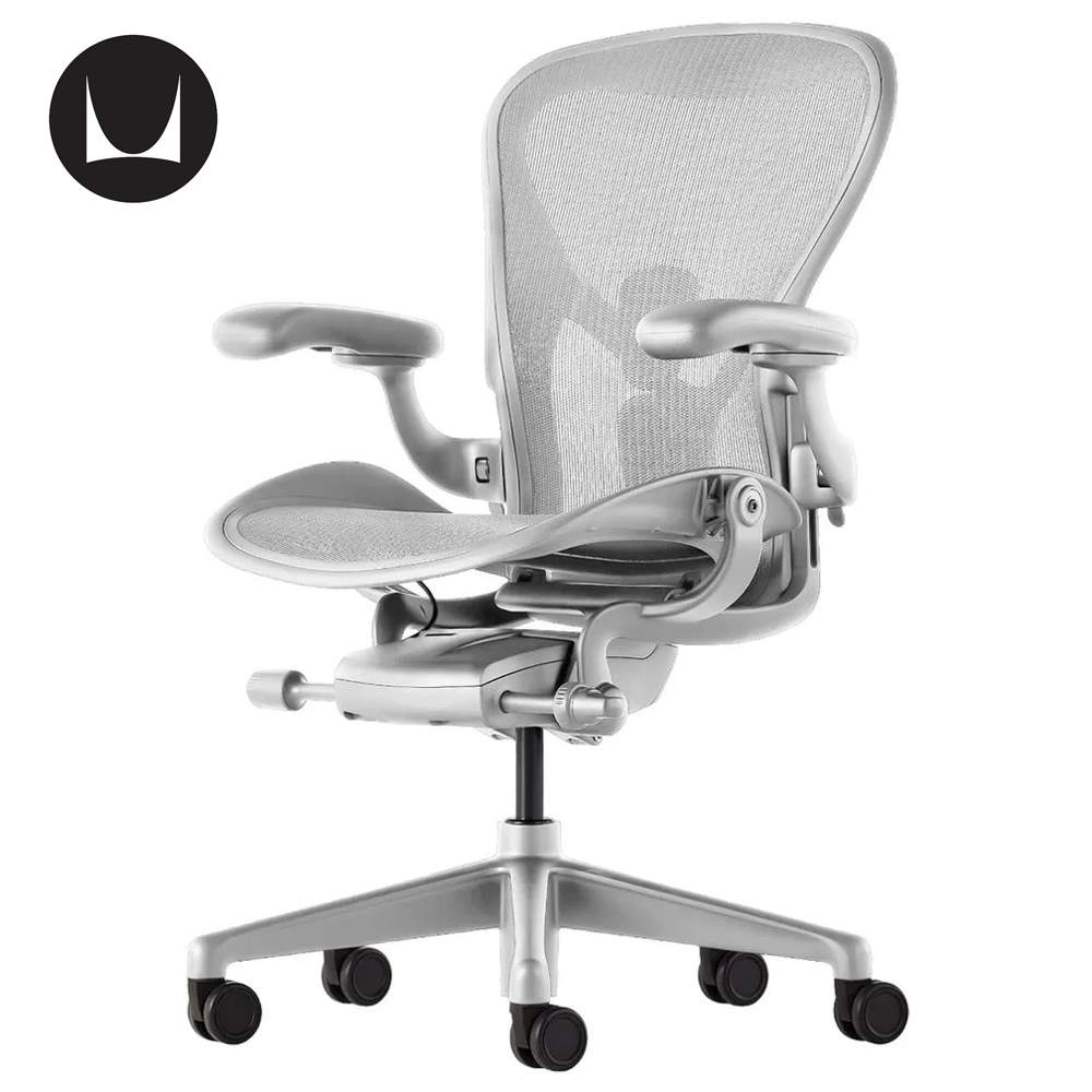 Кресло Herman Miller Aeron Mineral / Satin Aluminum, размер A - купить ...