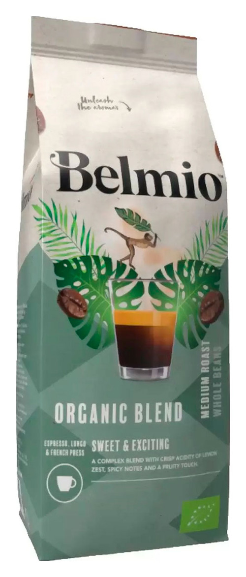 Купить кофе в зернах Belmio beans Organic Blend, 500 г, цены на Мегамаркет | Артикул: 600010429893