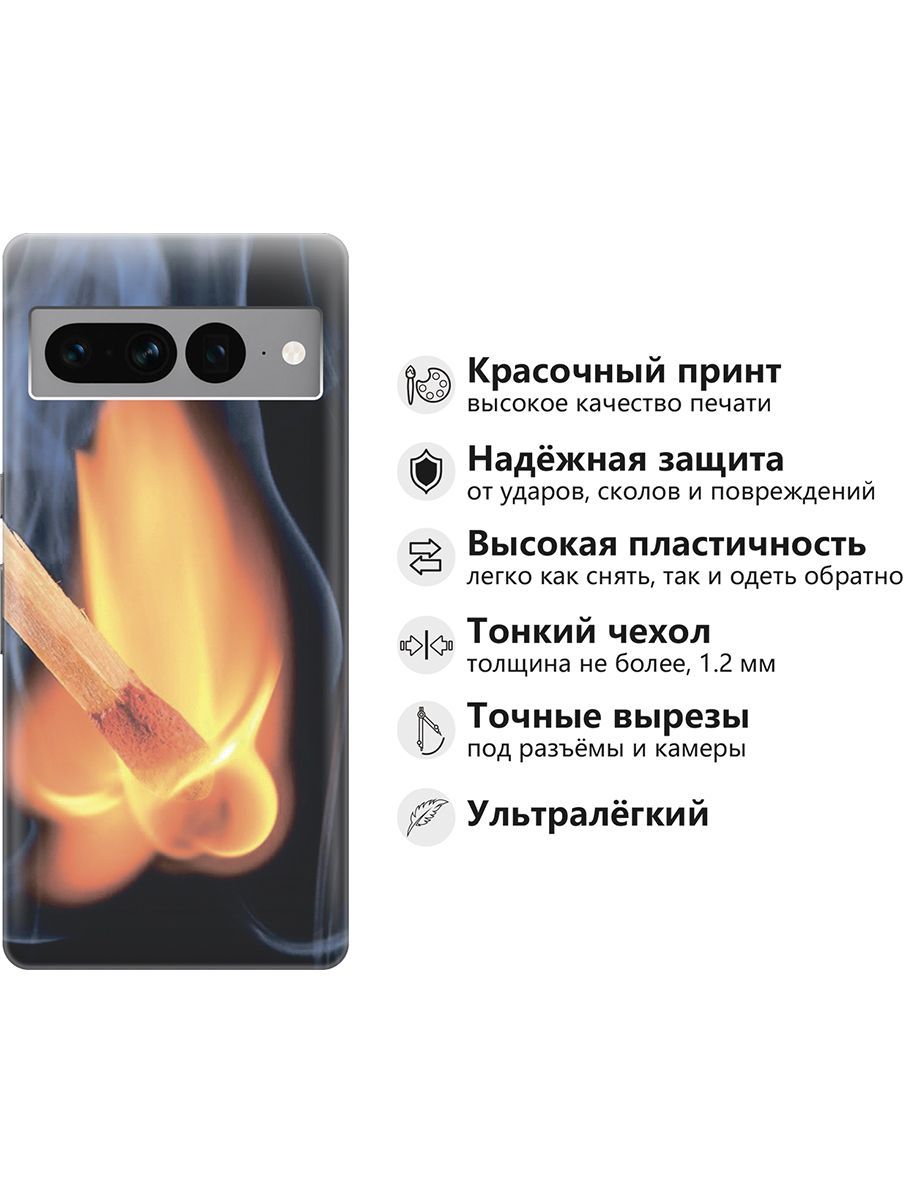 Силиконовый чехол на Google Pixel 7 Pro с принтом 