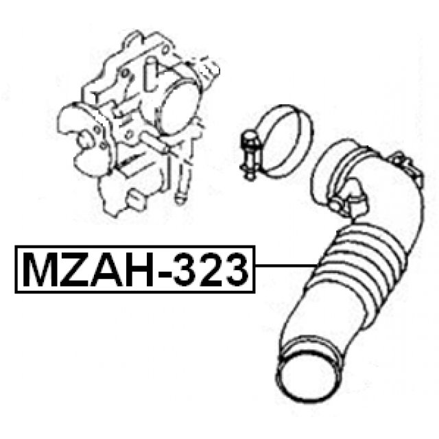 Патрубок Febest mzah323