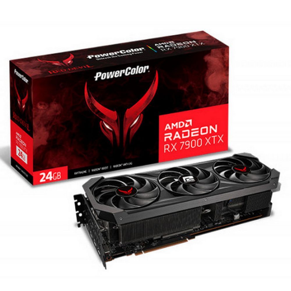 Видеокарта AMD PowerColor RX7900XTX Red Devil, купить в Москве, цены в интернет-магазинах на Мегамаркет