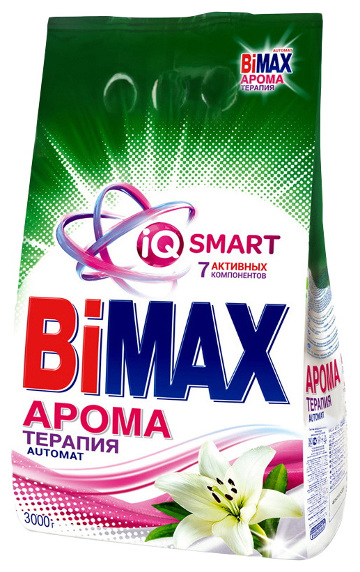 Порошок для стирки Bimax автомат Ароматерапия 3 кг - купить в Парфюм-Лидер, цена на Мегамаркет