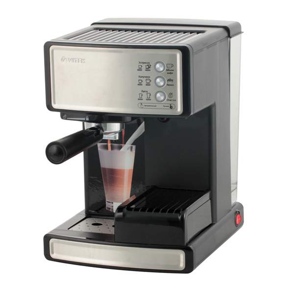 Рожковая кофеварка Vitek VT1514 BK Black, купить в Москве, цены в