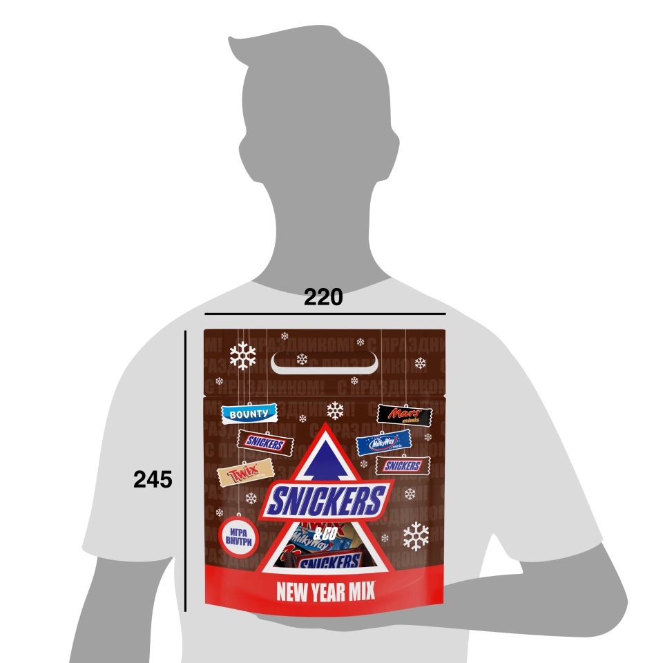 Подар набор Snickers&Friends mix minis bag 278г