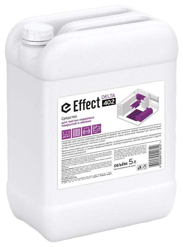 Средство Effect Дельта-402 для чистки ковровых покрытий и обивки 5 литров купить в интернет-магазине, цены на Мегамаркет