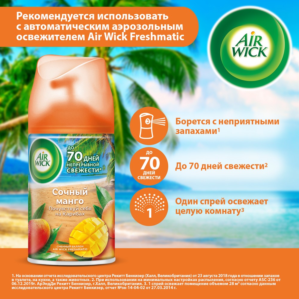 Как пользоваться освежителем. AIRWICK автомат освежитель 250мл Mango. Баллон сменный манго, AIRWICK, 250мл. Air Wick аэрозоль сочный манго автоматический, со сменным баллоном, 250 мл. AIRWICK спелый манго.