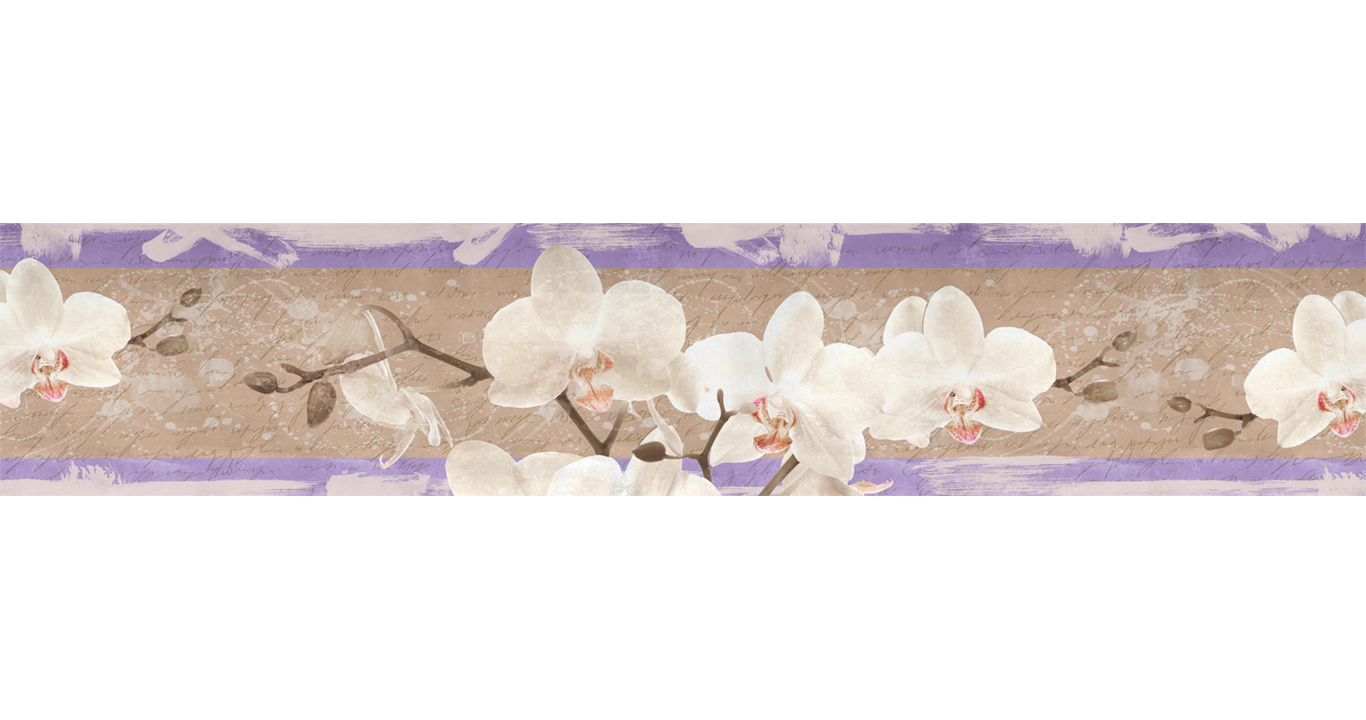 Кухонный фартук Dellitas Белая орхидея 554 300х60см АБС пластик фотопечать - купить в Москве, цены на Мегамаркет | 600009700979