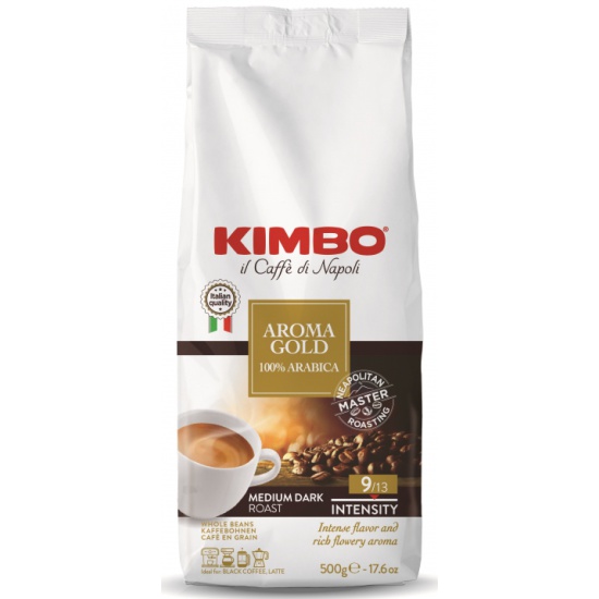 Кофе в зернах Kimbo espresso italiano aroma gold 500 г - купить в АШАН - Купер, цена на Мегамаркет