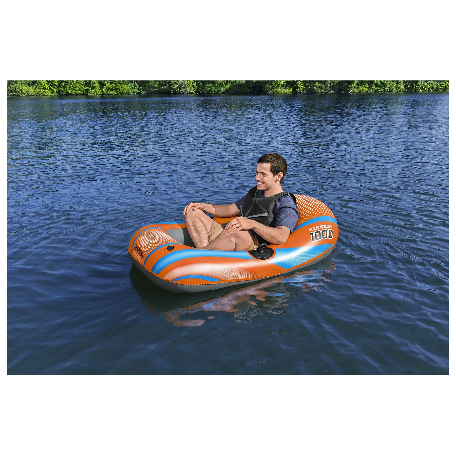 Лодка надувная Bestway Kondor 1000 Raft 154x96 см 61136 купить в