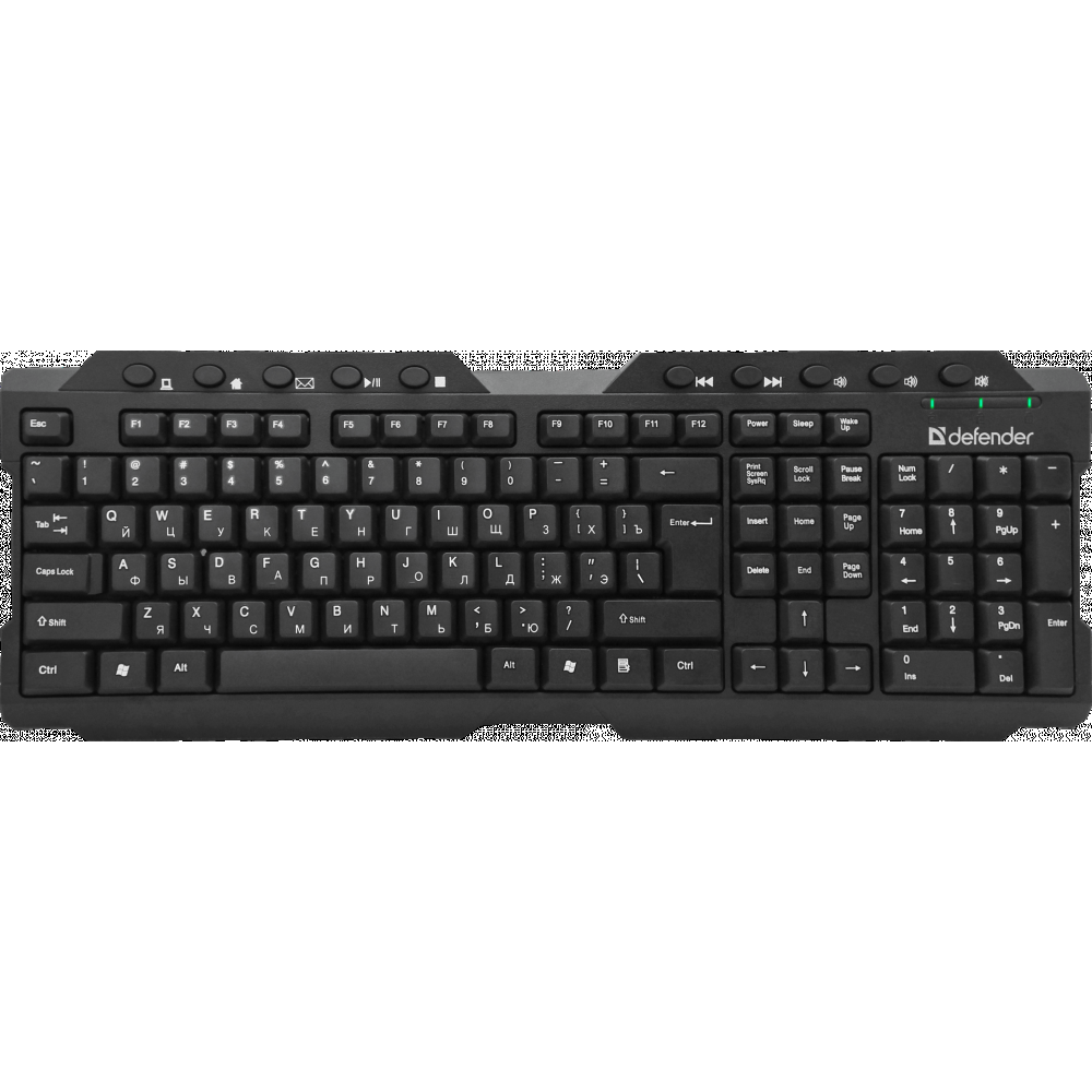 Беспроводная клавиатура Defender Element HB-195 Black (45195), купить в Москве, цены в интернет-магазинах на Мегамаркет
