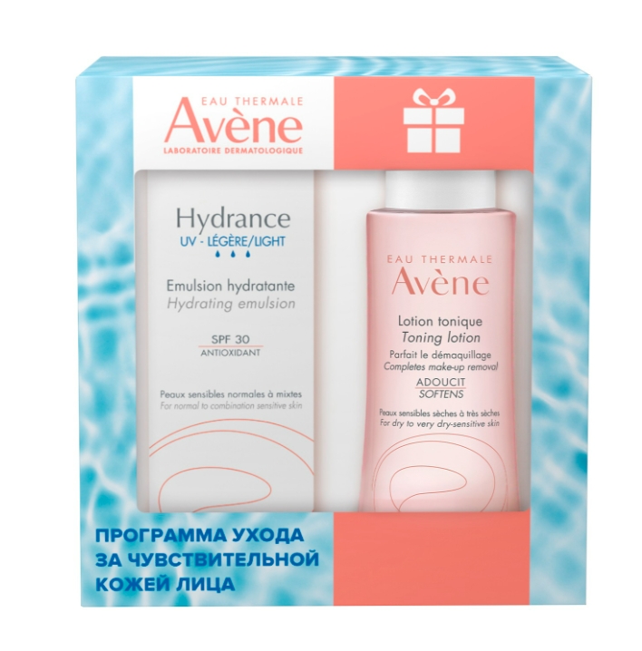 Купить набор Avene Hydrance Uv Legere (Эмульсия spf 30 40 мл + Тонизирующий лосьон 100 мл), цены на Мегамаркет | Артикул: 100053313316