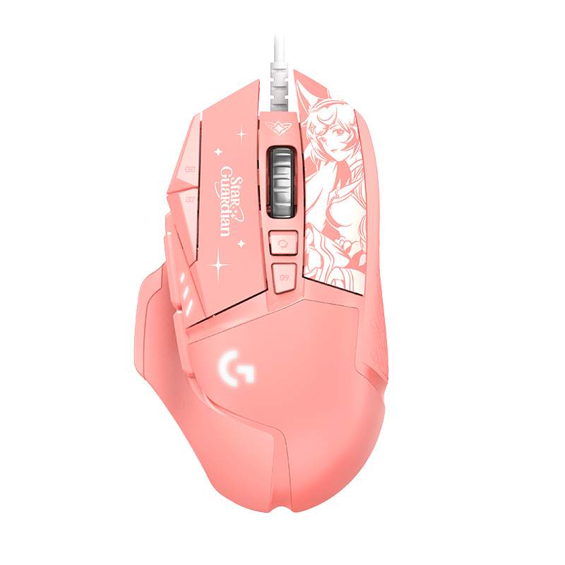 Проводная игровая мышь Logitech G502 Hero LoL Star Guardian Edition розовый (953700), купить в Москве, цены в интернет-магазинах на Мегамаркет