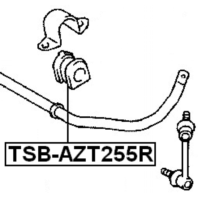 Втулка стабилизатора TSB-SXVF. Azt255. FEBEST tsbazt241f. FEBEST : TSB-grn210upr.