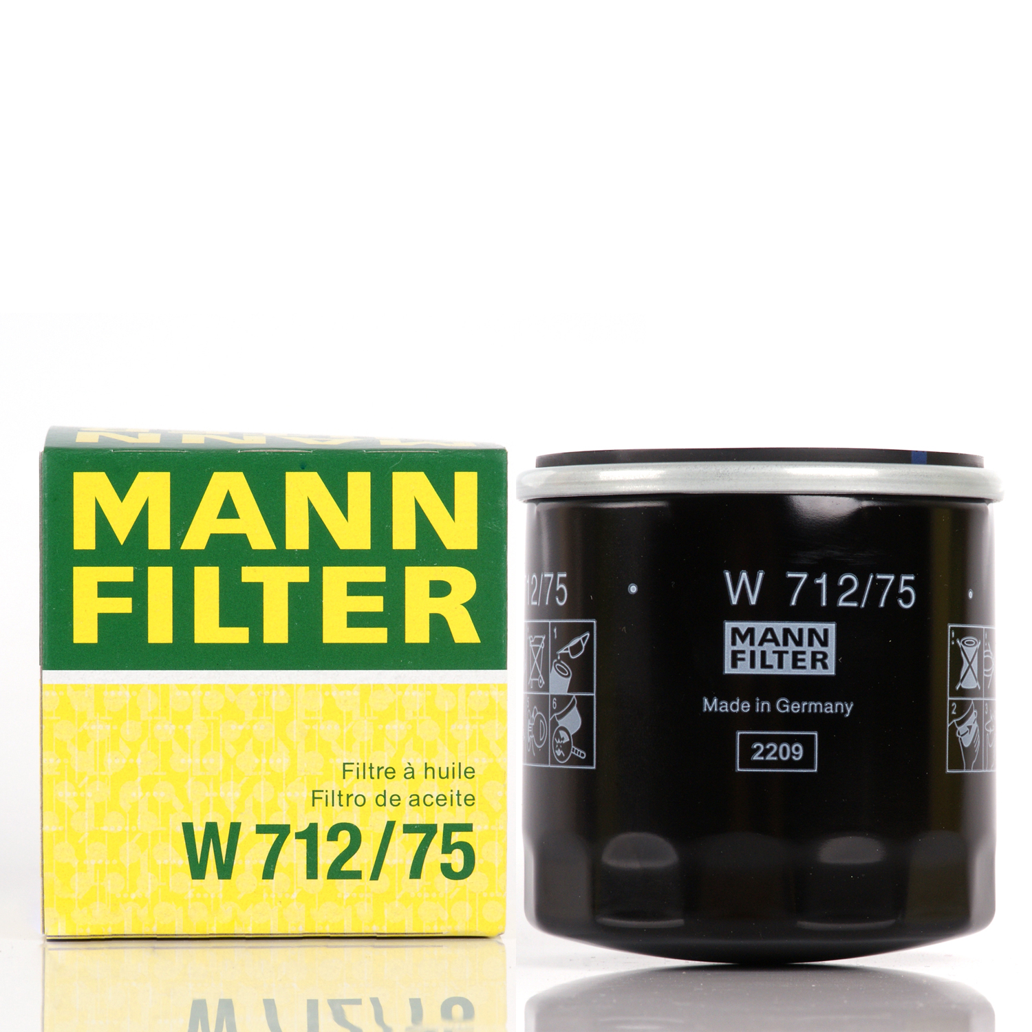 Купить фильтр двигателя масляный MANNHUMMEL FILTER арт. W712/75, цены на Мегамаркет | Артикул: 600017837030
