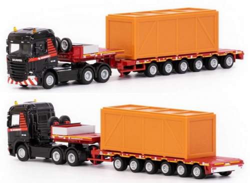 Игрушечная машинка Mammoet Тягач Scania Streamline Highline 6x4 + коробка 71-2028