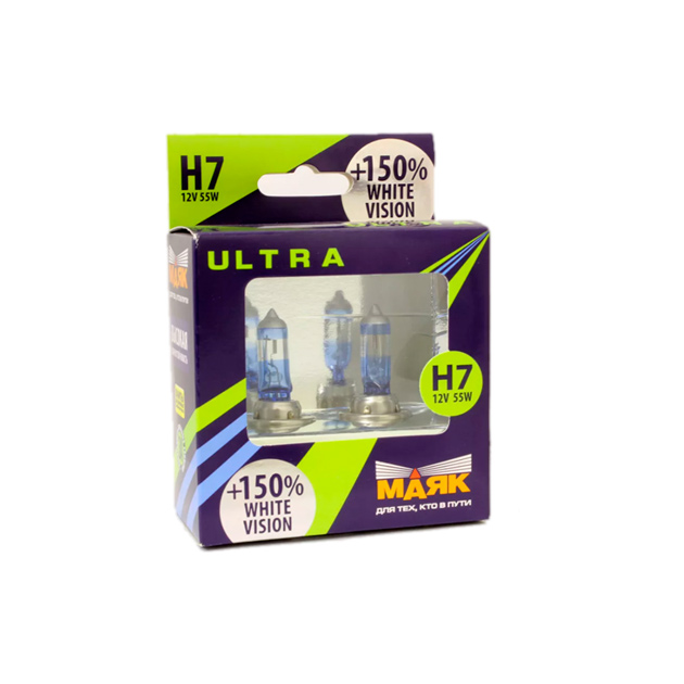 маяк white vision 150. маяк 150 white vision свет. лампа маяк h4 12v 60/55w. лампа н7 12v 55w +150% маяк ultra white vision 82720wv+150. ).