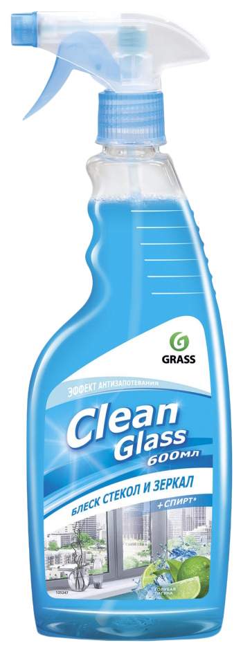 Очиститель стекол grass clean glass голубая лагуна (600 мл) купить в интернет-магазине, цены на Мегамаркет