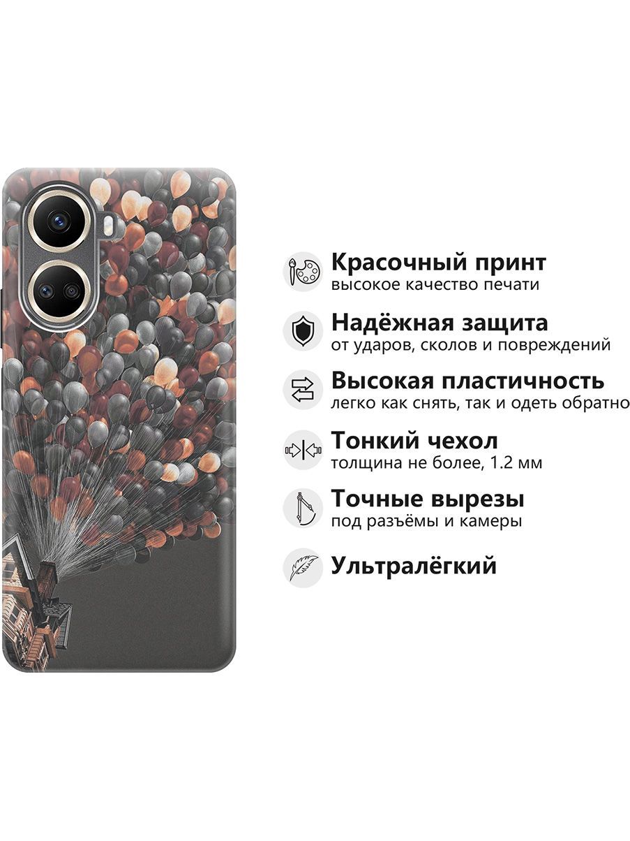 Силиконовый чехол на Huawei nova 10 SE с принтом 