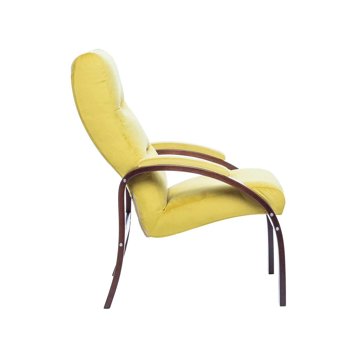 Кресло Leset Лион Орех текстура, велюр желтый - купить в Москве, цены на  Мегамаркет