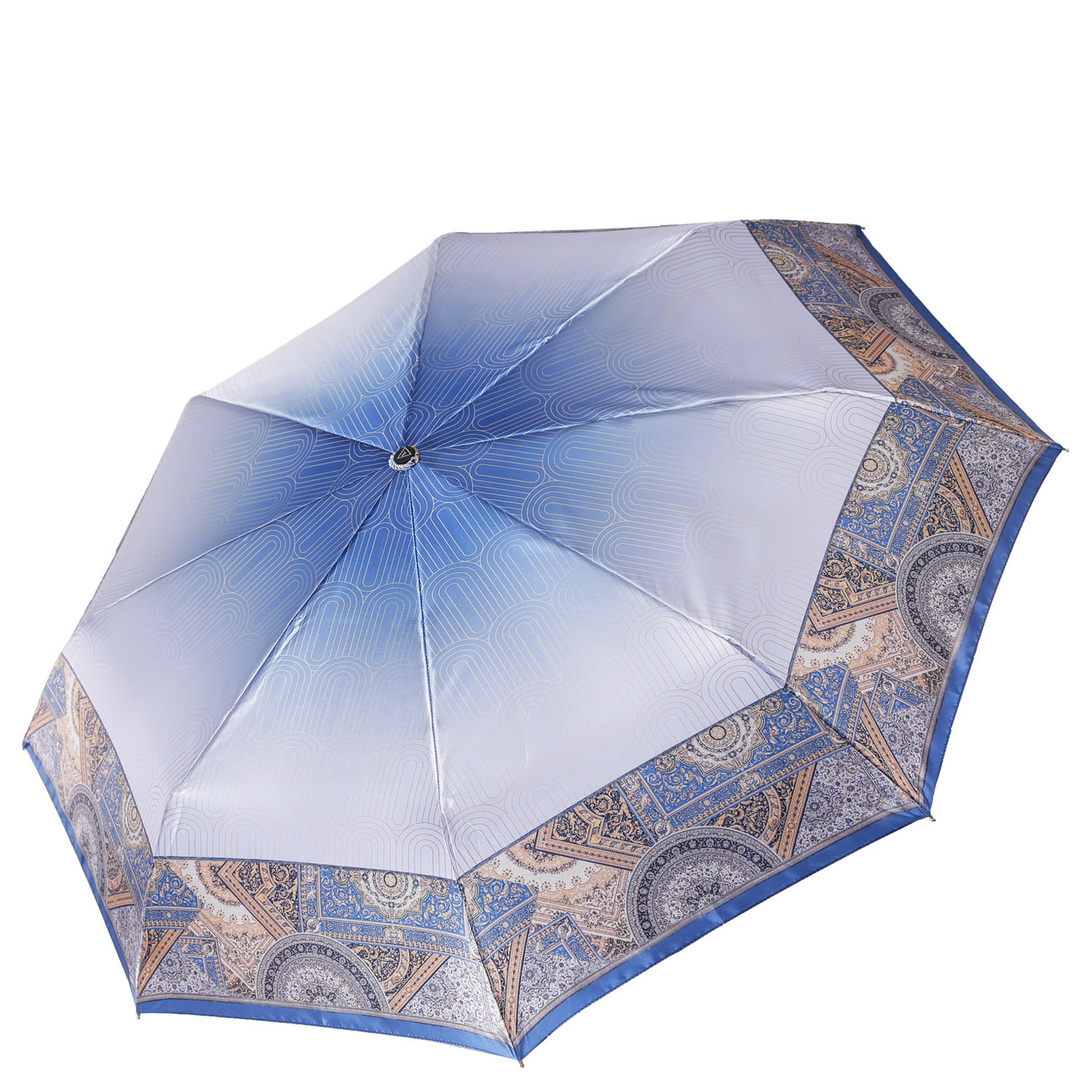 Зонт складной женский автоматический FABRETTI S-20139 голубой