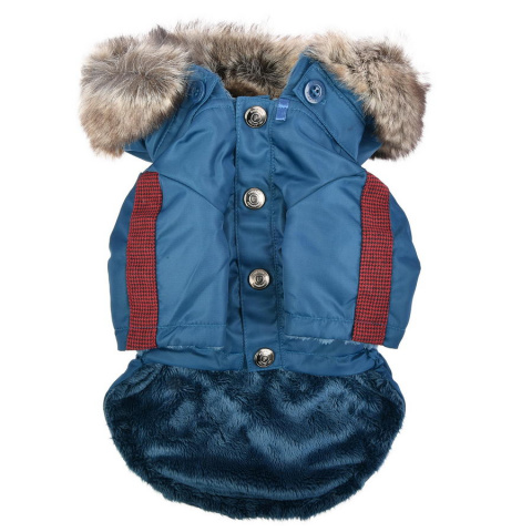 Куртка для собак Puppia Brock, унисекс, синий, S, длина спины 20.5 см