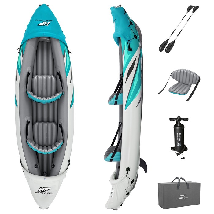 Байдарка Rapid X2 Kayak 2-х местная 312 х 98 см (весла,насос,плавники,сумка) 65142 - купить в Москве, цены на Мегамаркет | 100048003887